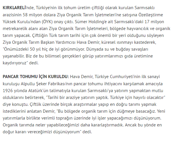 SARIMSAKLI İHALESİ-HÜRRİYET